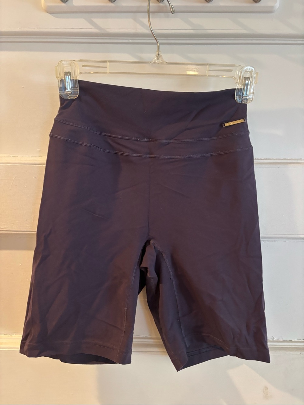 Gymshark High-Waist Bike Shorts in Deep Plum